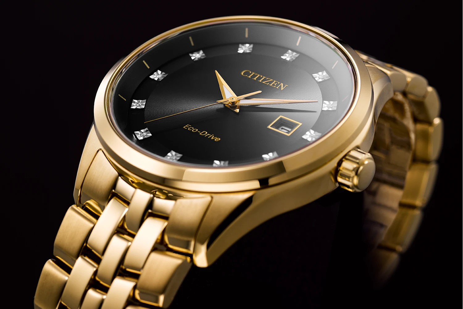 Corso - Men's Eco-Drive BM7252-51G Steel Black Dial Watch | CITIZEN